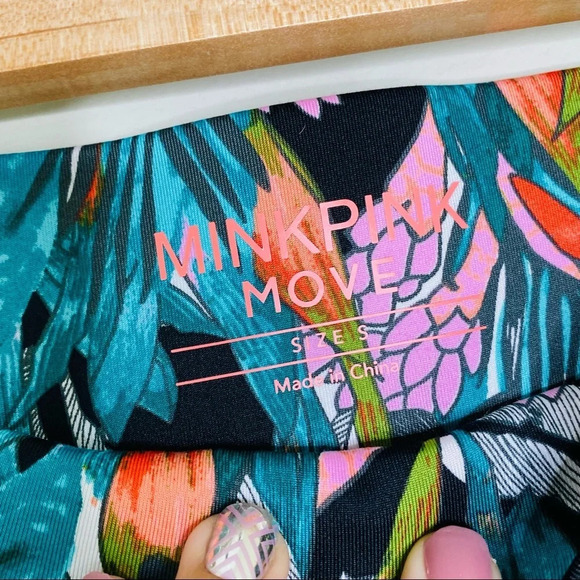 Revolve MINKPINK Move Tropical Floral Print Leggings Small - Picture 4 of 9